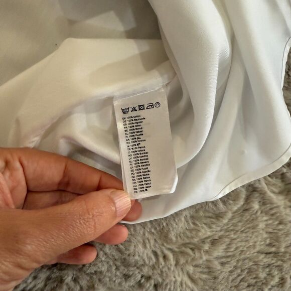 Eton White Made-to-Measure Dress Shirt 100% Cotton Size L/X Career Formal Luxury - Picture 8 of 12